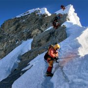 Climbers on MT Everest