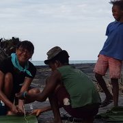 Gus making roof tiles