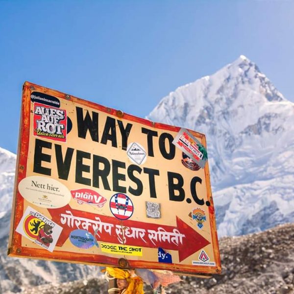Way to EBC sign
