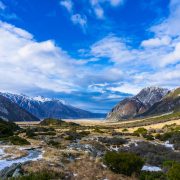 Winter mountain landscape